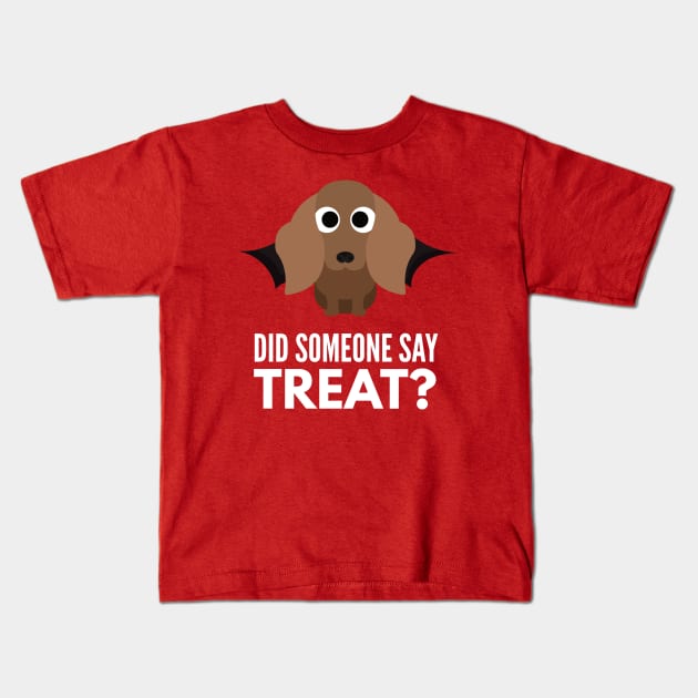 Dachshund Halloween Trick or Treat Kids T-Shirt by DoggyStyles